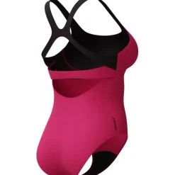 Zwembroeken & Bikini'S < Speedo Flex Band Badpak met geïntegreerde BH Dames - raspberry fill