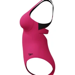 Zwembroeken & Bikini'S < Speedo Flex Band Badpak met geïntegreerde BH Dames - raspberry fill