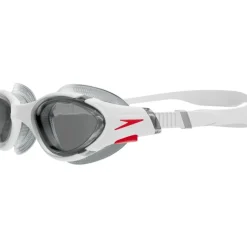 Zwembrillen|Zwembrillen < Speedo Futura Biofuse Flexiseal Zwembril - white/red/light smoke