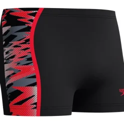 Zwembroeken & Bikini'S < Speedo Hyperboom Splice Aquashorts Heren - anthracite/high risk red