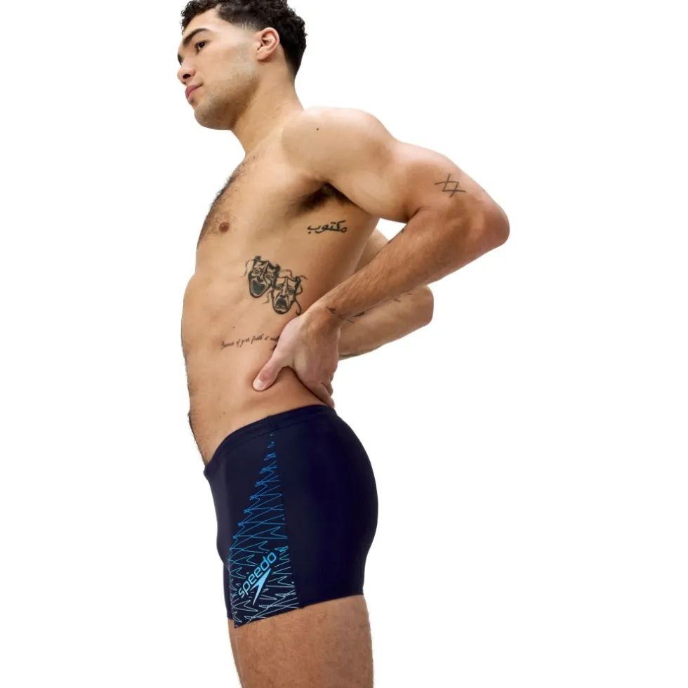 Speedo Medley Logo Zwembroek Heren - navy/sugar blue