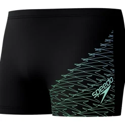Speedo Medley Logo Zwembroek Heren - black/alfalfa green