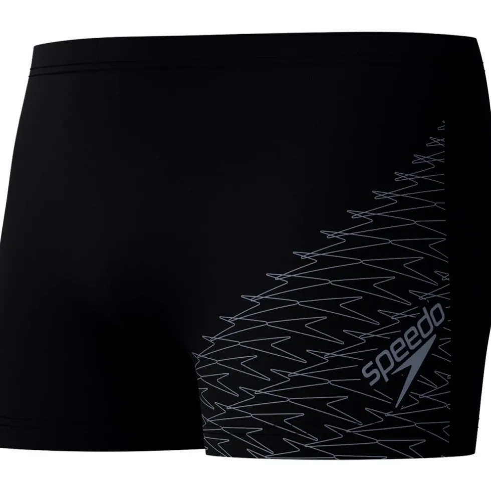 Speedo Medley Logo Zwembroek Heren - black/lead grey