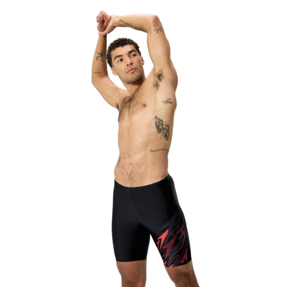 Zwembroeken & Bikini'S < Speedo Medley Logo Zwemjammer Heren - anthracite/high risk red