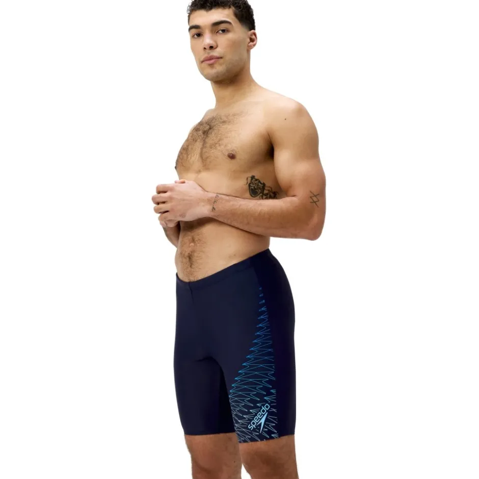 Zwembroeken & Bikini'S < Speedo Medley Logo Zwemjammer Heren - navy/lagoon blue