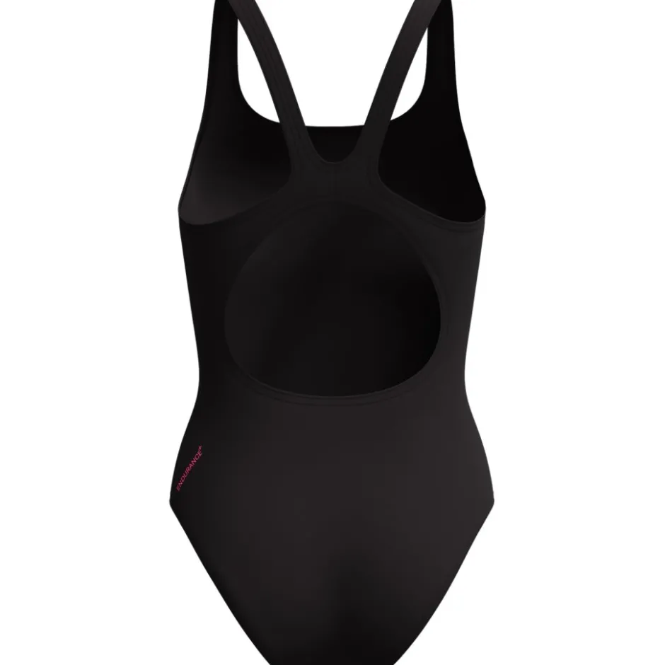 Zwembroeken & Bikini'S < Speedo Placement Muscleback Badpak Dames - anthracite