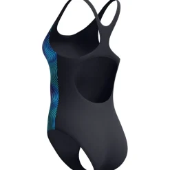Speedo Print Medalist Badpak Dames - anthracite