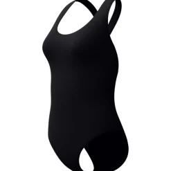 Speedo Solid Scoop Neck Badpak Dames - anthracite