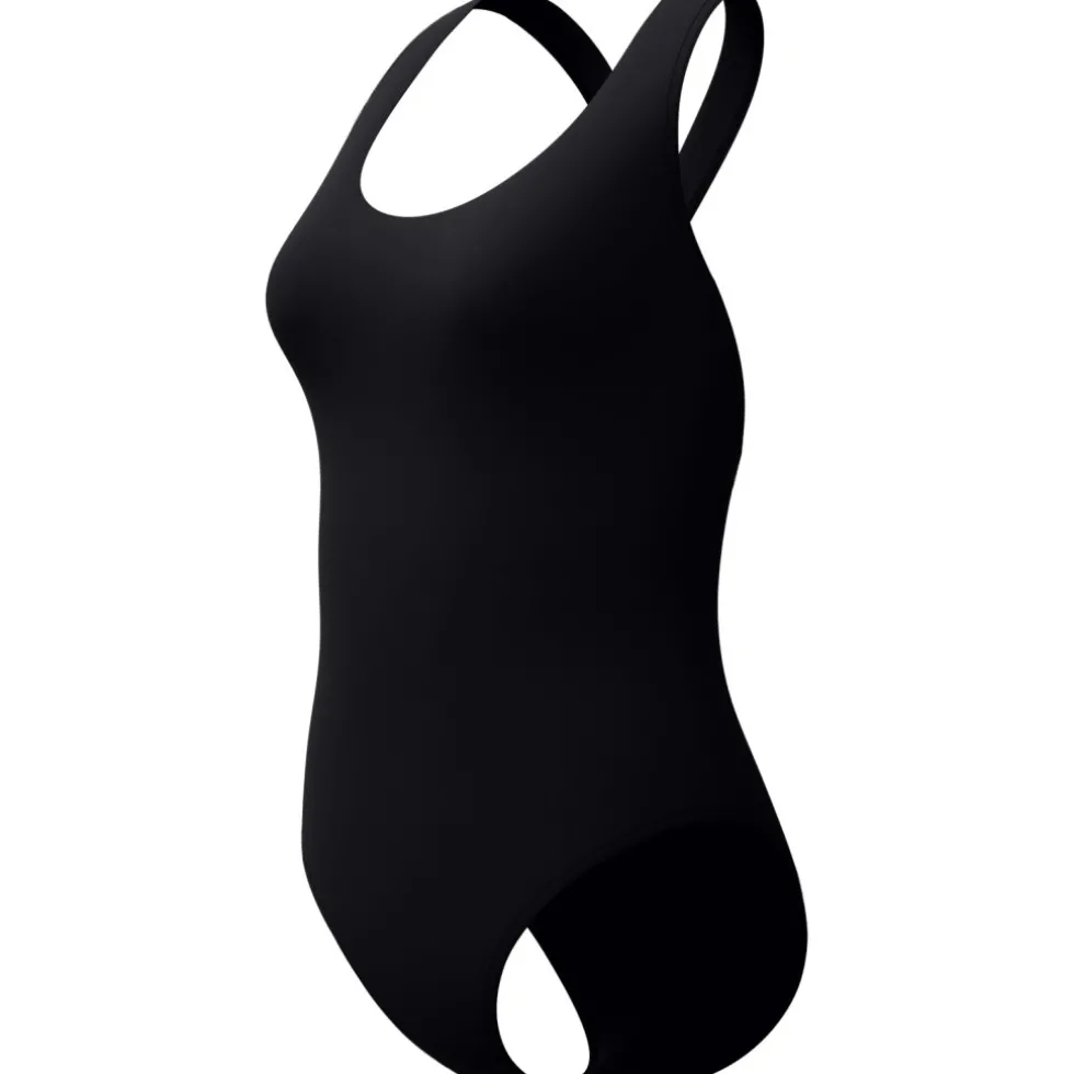 Speedo Solid Scoop Neck Badpak Dames - anthracite