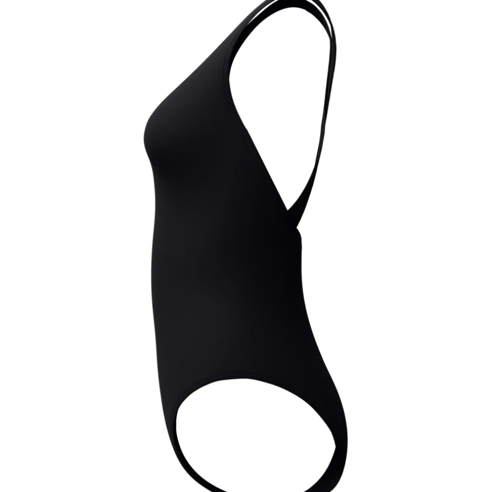 Speedo Solid Scoop Neck Badpak Dames - anthracite