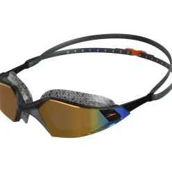 Speedo Aquapulse Pro Mirror Zwembril - oxid grey/black/orange gold