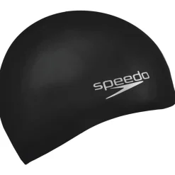 Speedo Plain Moulded Silicone Badmuts - black