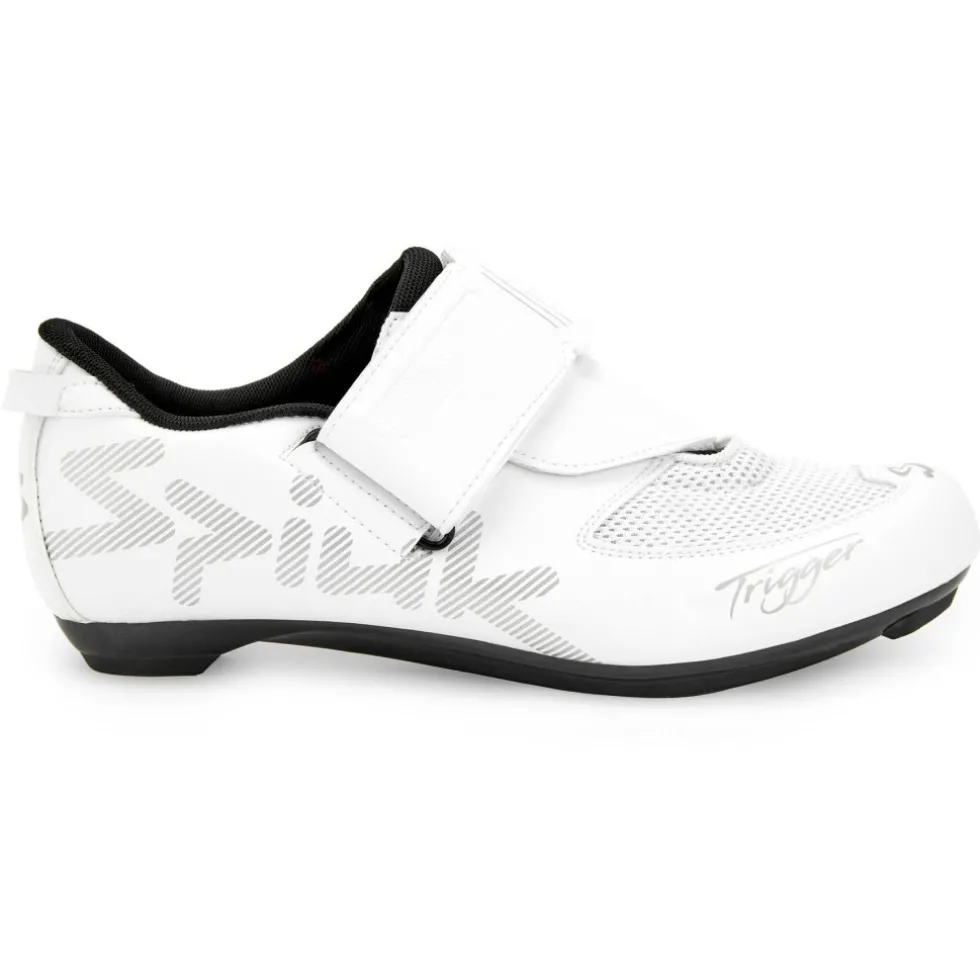 Spiuk Trigger Carbon Triatlon-Schoenen Heren - wit matt
