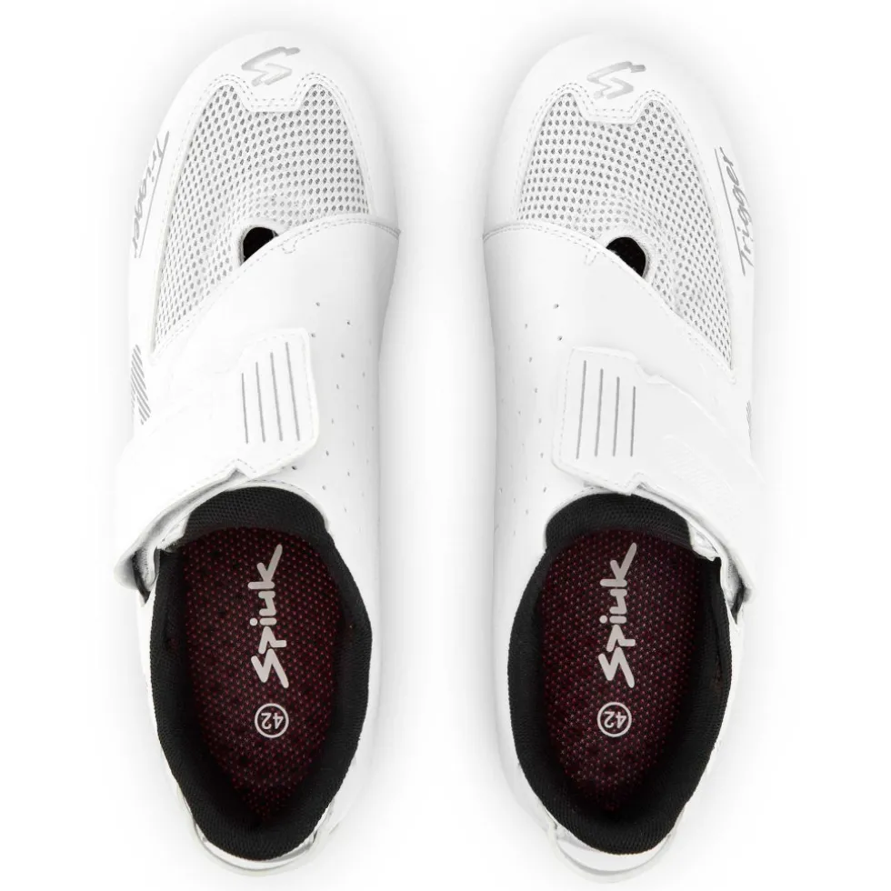 Spiuk Trigger Carbon Triatlon-Schoenen Heren - wit matt