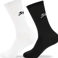 Fietssokken < Spiuk ANATOMIC okken Lang (et van 2) - white/black