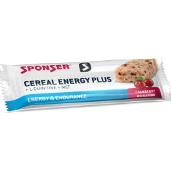 SPONSER Cereal Energy Plus - Graanreep met Magnesium & L-Carnitine - 15x40g