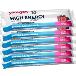 SPONSER High Energy Bar - Graanreep met Koolhydraten - 6x45g