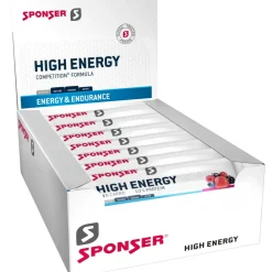 SPONSER High Energy Bar - Graanreep met Koolhydraten - 30x45g