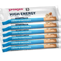 Outdoor Maaltijden < SPONSER High Energy Bar Salty+Nuts - Graanreep - 6x45g