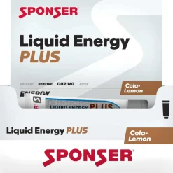 SPONSER Liquid Energy Plus - Koolhydraat Gel + Cafeïne - Tube - 18x70g