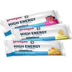 Outdoor Maaltijden < SPONSER High Energy Bar - Graanreep met Koolhydraten - 45g