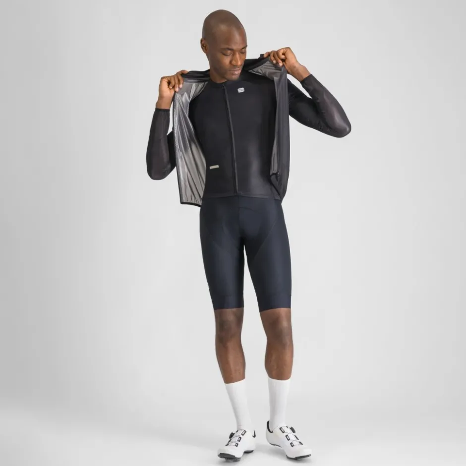 Racefietsjacks|Regenjassen < Sportful Aqua ight Ja Heren - 002 Zwart
