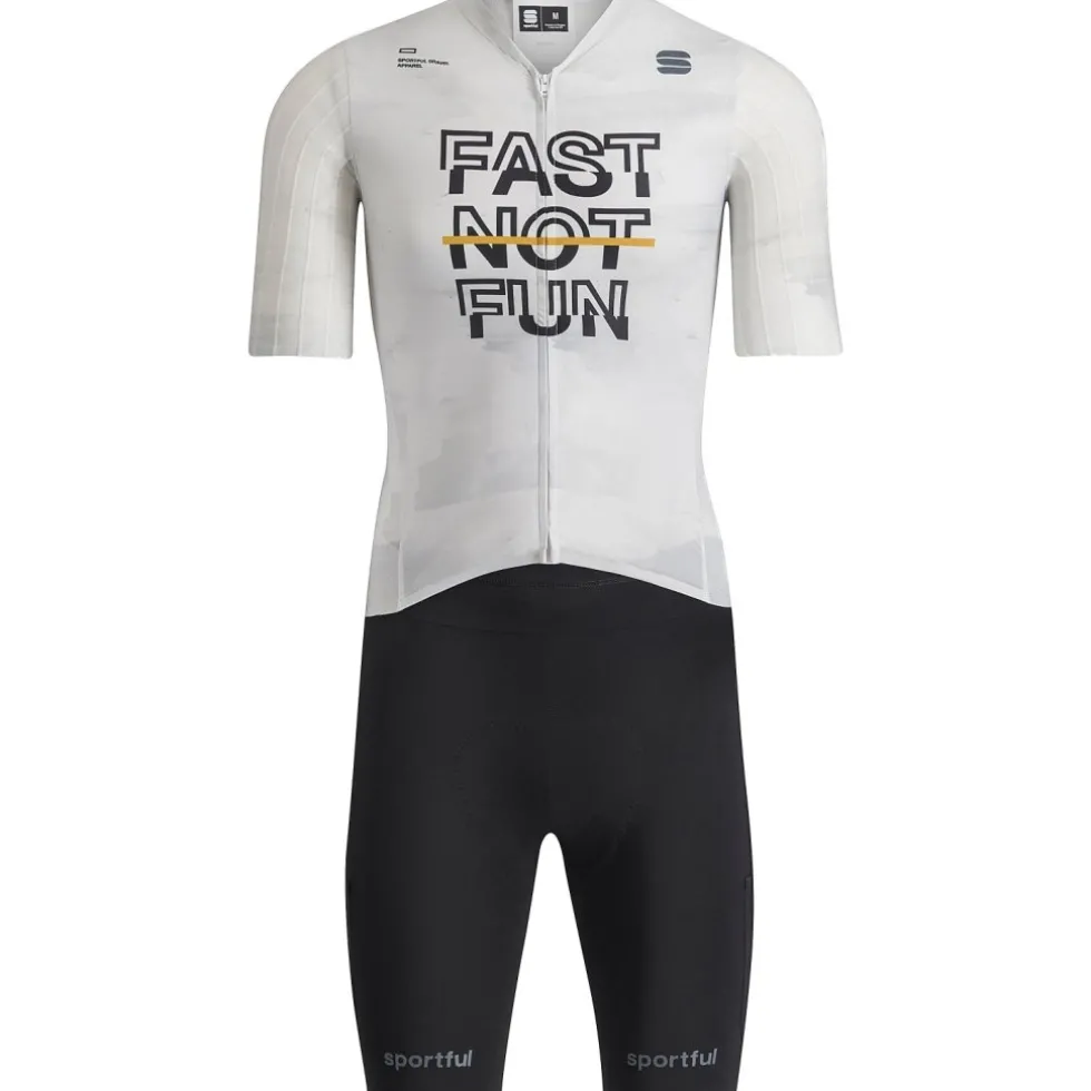 Sportful Fast Not Fun G-Suit Body Heren - 101 wit/zwart