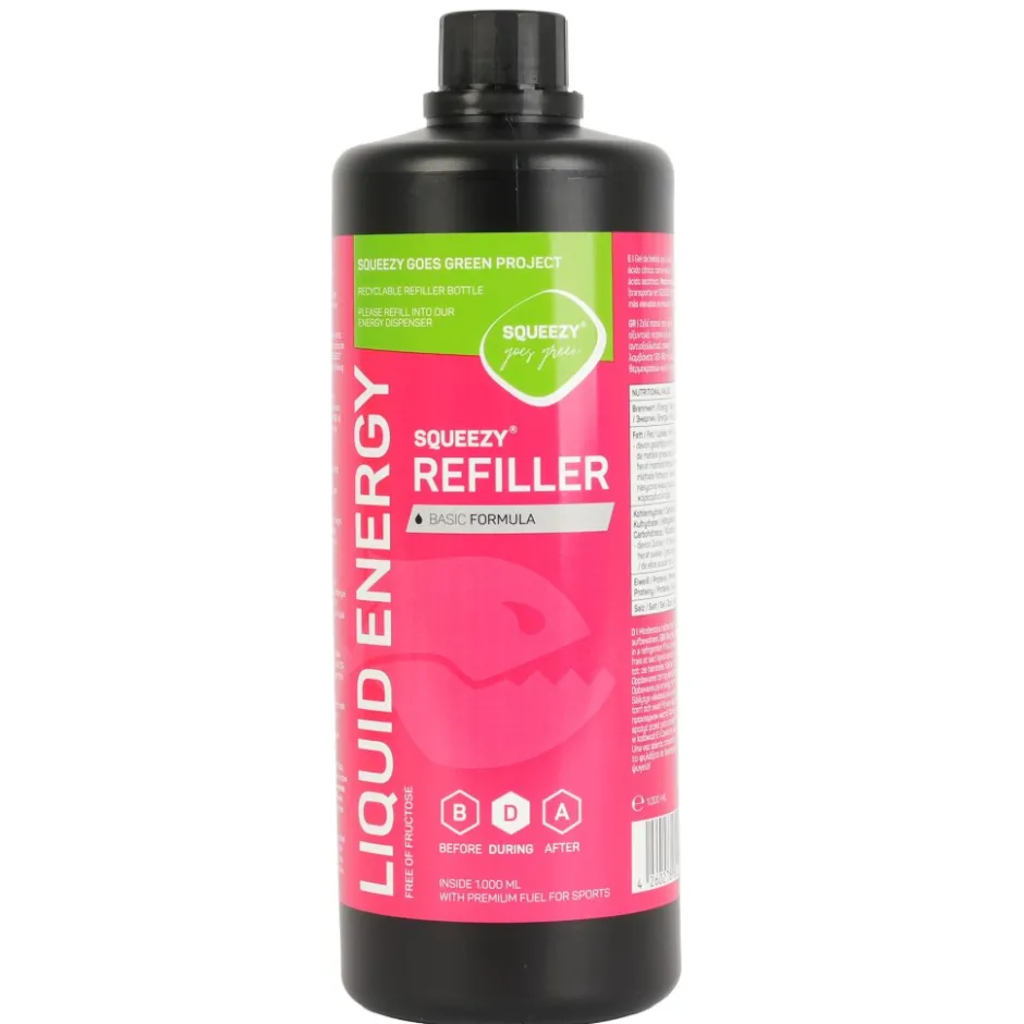 Outdoor Maaltijden < Squeezy Liquid Energy - Koolhydraatgel - 1000 ml navulling