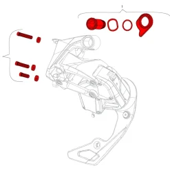 Bouten|Derailleurs < SRAM Bolt & Screw Kit for Red 36T eTap AXS Rear Derailleurs - 11.7518.093.008