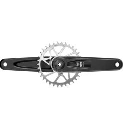 Crankstellen < SRAM Eagle 90 Crankset | T-Type | 12-voudig | DUB Wide | Direct Mount | 32 Tanden - zwart
