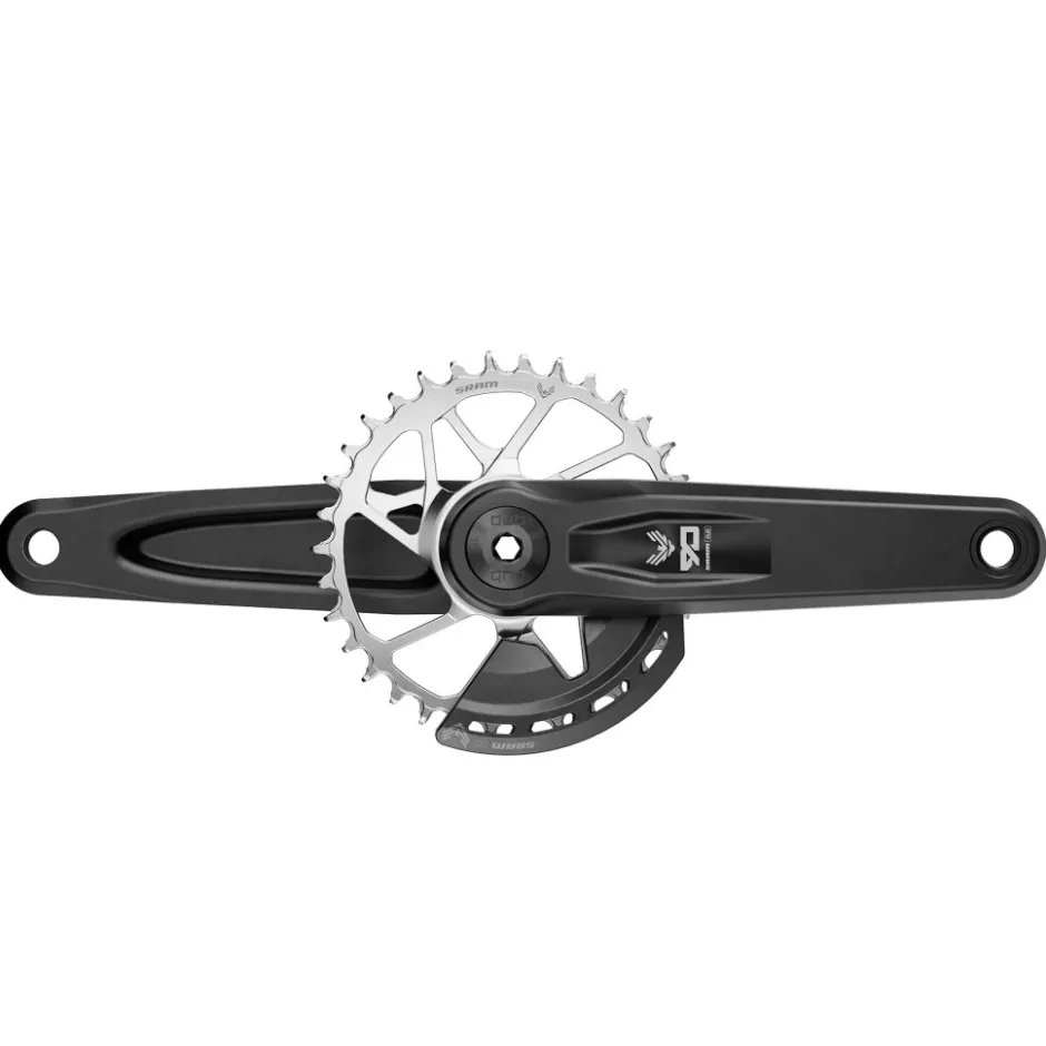 Crankstellen < SRAM Eagle 90 Crankset | T-Type | 12-voudig | DUB Wide | Direct Mount | 32 Tanden - zwart