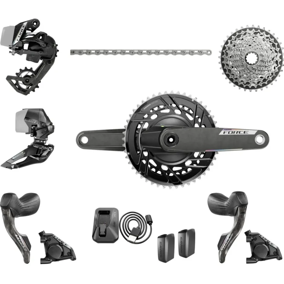 Groepsets < SRAM FORCE AXS Powermeter Schakelgroep | 2x12-voudig | E1