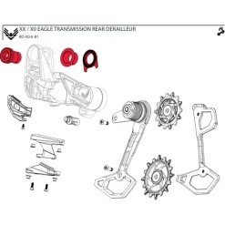 Bouten|Derailleurs < SRAM Full Mount Schroevenset voor X0 Eagle Achterderailleur - AXS | T-Type | B1 - 11.7518.104.002