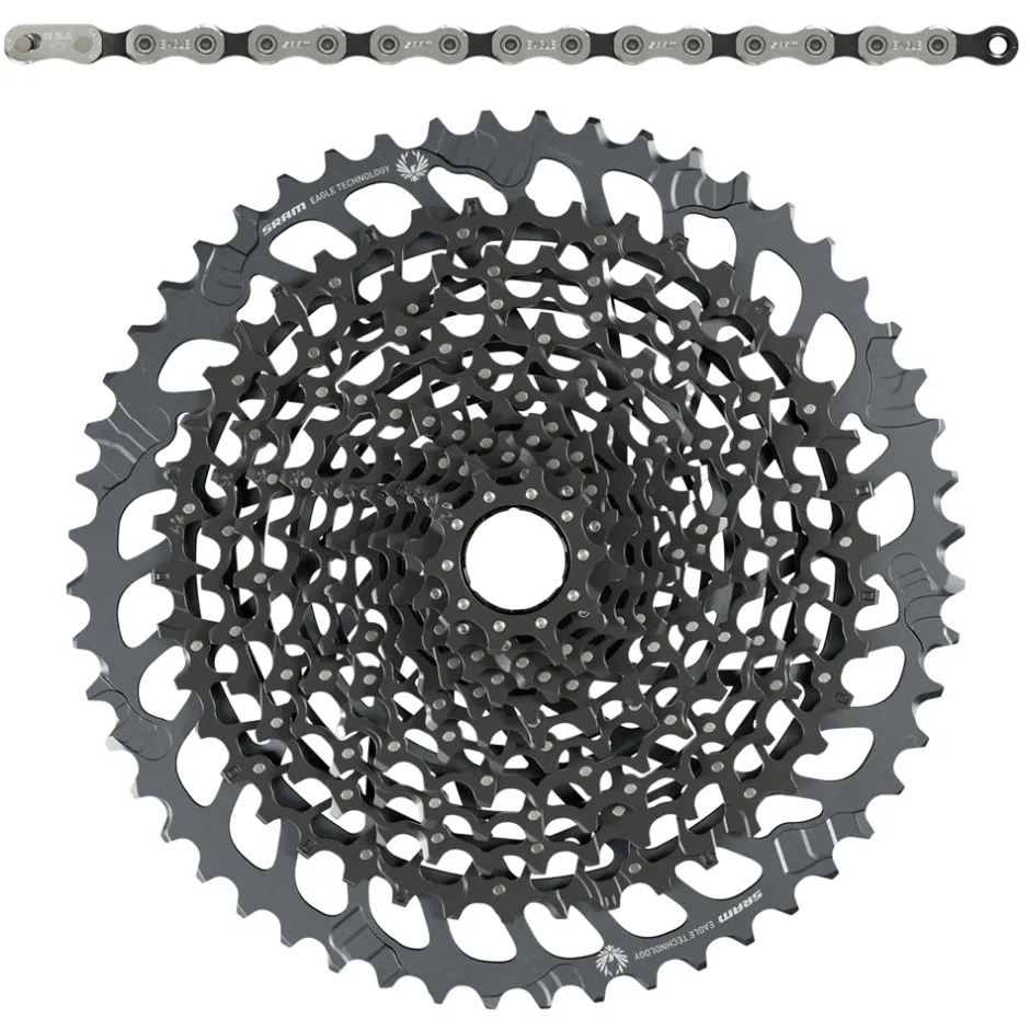 Cassettes < SRAM GX Eagle slijtageset met ketting en XG-1275 cassette - 52 teeth