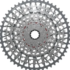 Cassettes < SRAM GX Eagle XS-1275 Cassette - T-Type | XD | 12-voudig | A1 - zilver