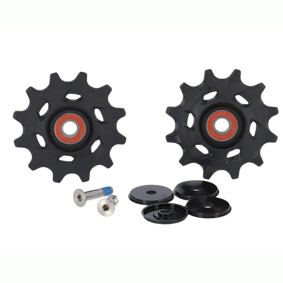 SRAM Rear Derailleur Pulley Kit Steel-Bearing for Force, ETap, AXS - 12 Speed - black