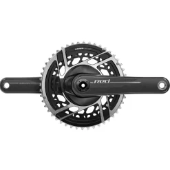 SRAM RED Crankset | 2x12-speed | DUB | E1 - 46/33 Tanden - Natural Carbon
