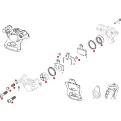Remmen Reserveonderdelen < SRAM Remklauwzuiger Service Set voor FORCE AXS D1 Schijfrem - 11.5018.065.001