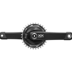 SRAM XX Eagle Powermeter Crankset - Carbon | AXS | T-Type | Wide | 1x12-voudig | D1 - Thread Mount | 32 Tanden