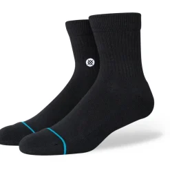 Stance Icon Quarter Sokken Unisex - zwart