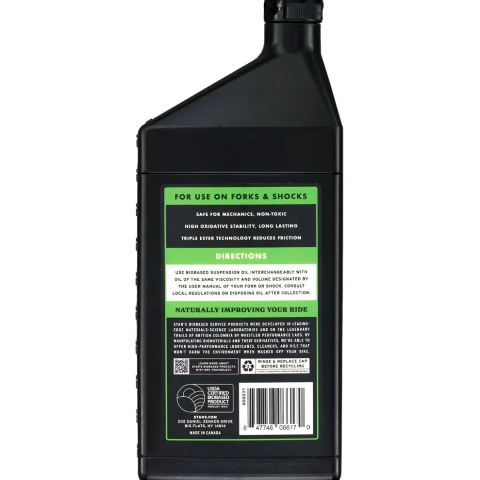 Smeermiddelen|Gereedschap En Onderhoud < Stans NoTubes Stan's NoTubes Biobased Suspension Oil Vorkolie - 1000ml - 20WT
