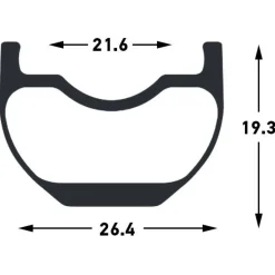 Stan's NoTubes Grail CB7 28 Inch Carbon Rim