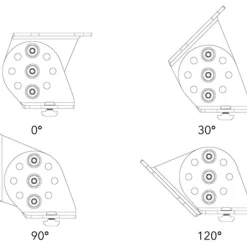 Muurbeugels < Stashed SpaceRail Angle Mount Kit Hoekmontageset