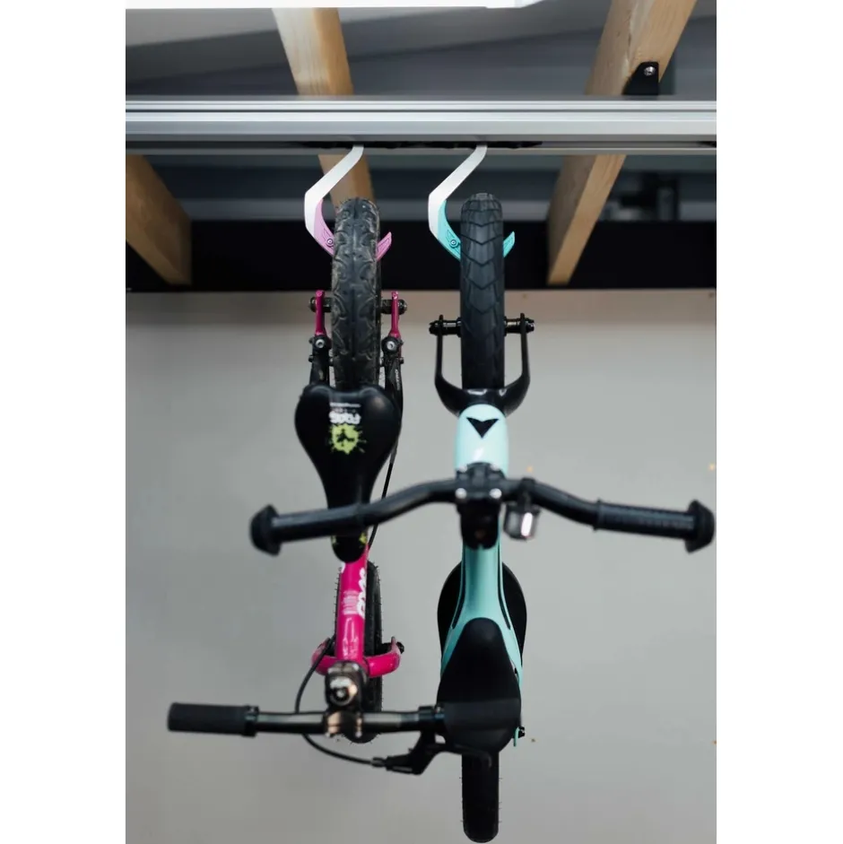 Muurbeugels < Stashed SpaceRail Bike Hook Haak - zwart