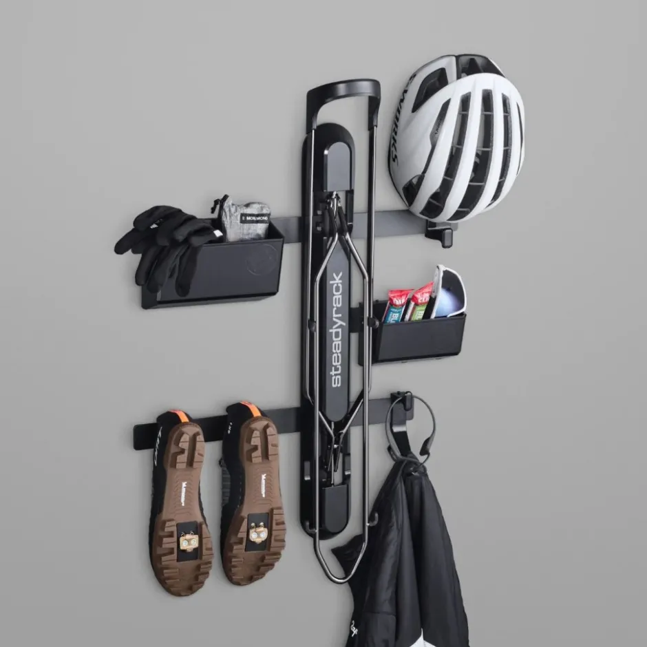 Muurbeugels < Steadyrack GearMate Bundle Muurbeugel Haken en Dozen