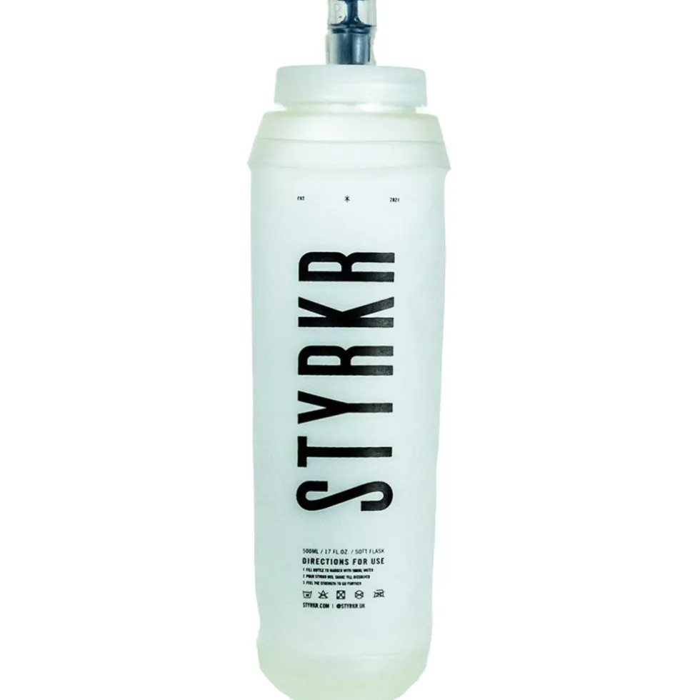 Styrkr Soft Running Flask Sport-Waterfles 500ml - transparant