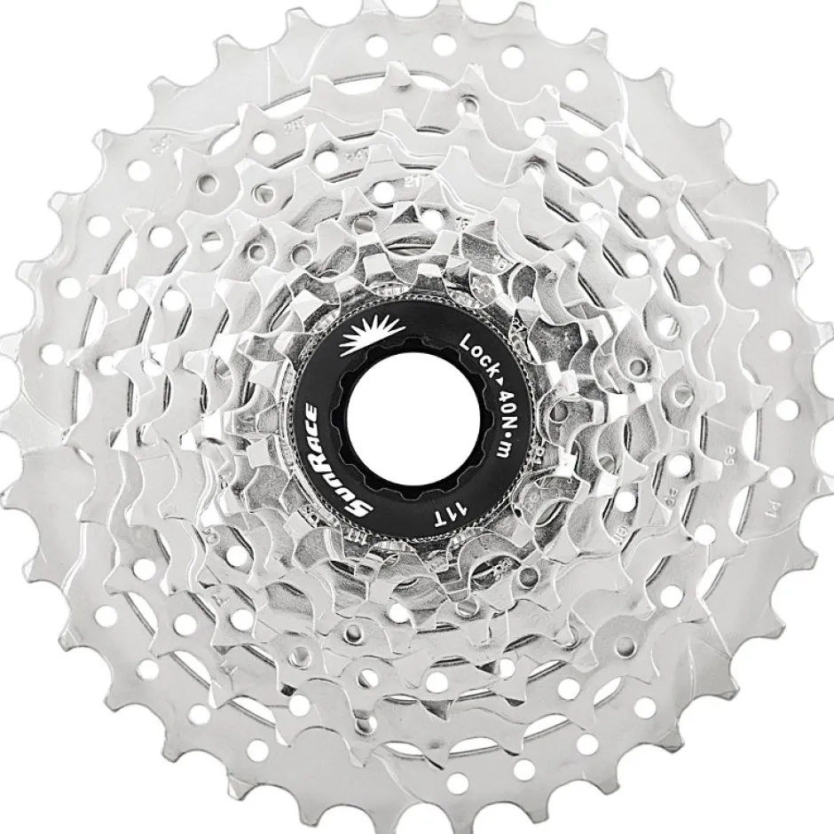 Cassettes < SunRace CSM96 Cassette 9-speed - metallic silver