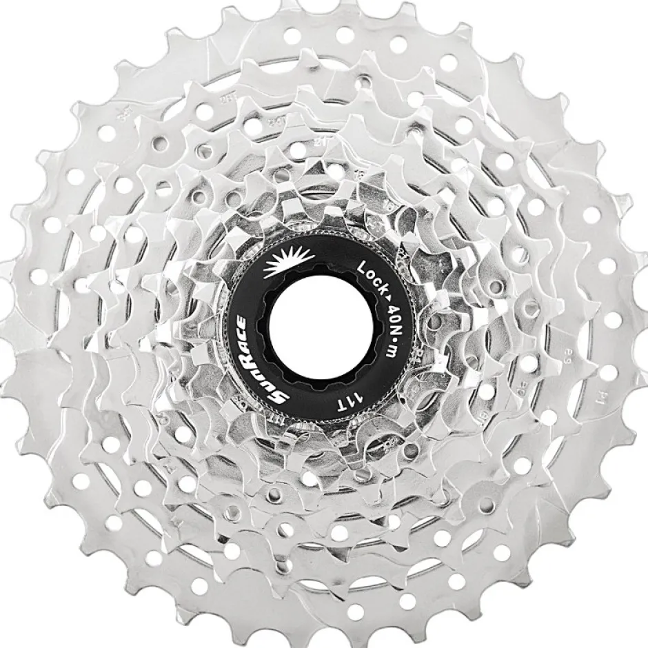 Cassettes < SunRace CSM96 Cassette 9-speed - metallic silver