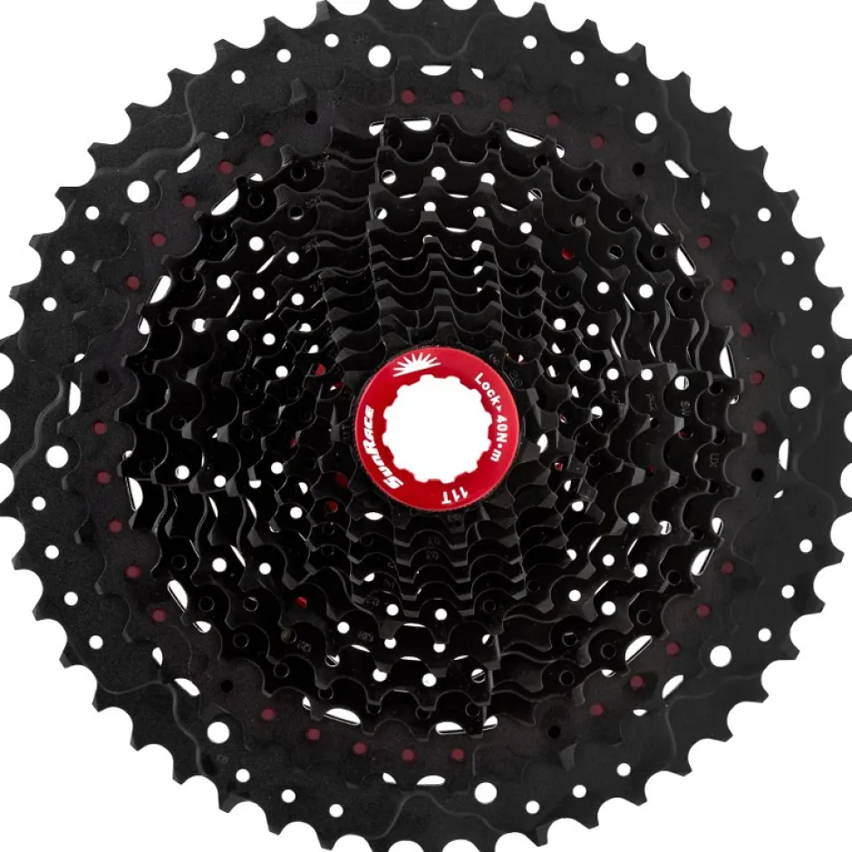 Cassettes < SunRace CSMZ90 Cassette 12-speed - 11-50 - black / red