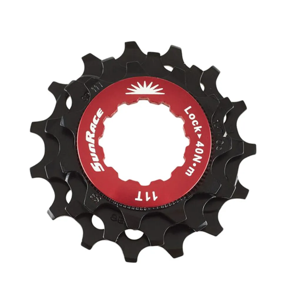 SunRace SPCS12 MTB 12-Speed Cassette Lockring + Sprocket with 11-13-15 Teeth - black
